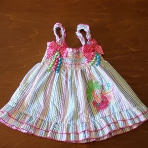 Rainbow stretchy summer dress